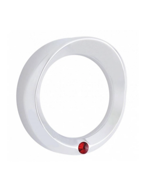 Signature Series Speed/Tachometer Gauge Bezel With Visor For Kenworth - Red Crystal