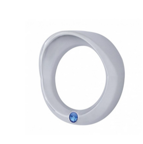 Signature Series Small Gauge Bezel With Visor For 2006+ Peterbilt - Blue Crystal