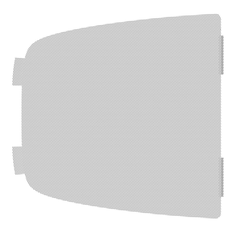 Chrome Door Speaker Mesh Cover For Freightliner Century (2003-2008), & Columbia (2007-2014)