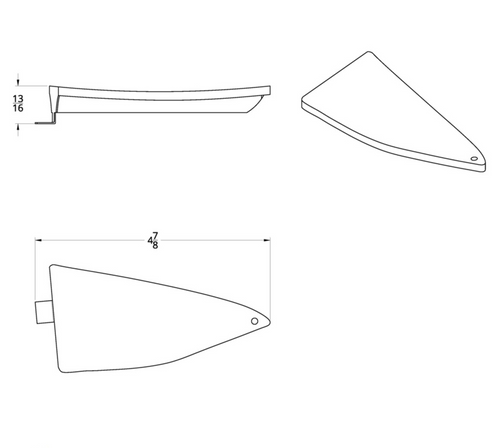 Chrome Triangular Mesh Cover For Freightliner Century (2003-2008) And Columbia (2004-2014) - Driver