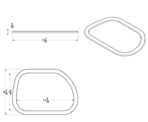 Chrome Exterior View Window Trim For Freightliner Columbia (2004-2011) & Century (1996-2010)