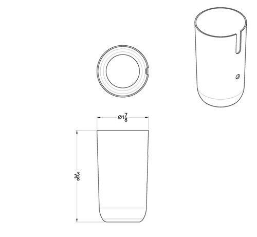 Chrome Steel Lower Gearshift Knob Cover