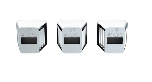 Chrome Plastic A/C & Heater Slider Control Knob For Kenworth/Freightliner - Plain (Card Of 3)