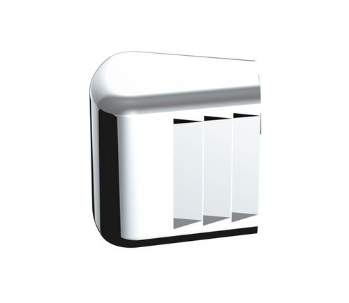 Chrome Plastic A/C & Heater Slider Control Knob For Kenworth/Freightliner - Plain (Card Of 3)