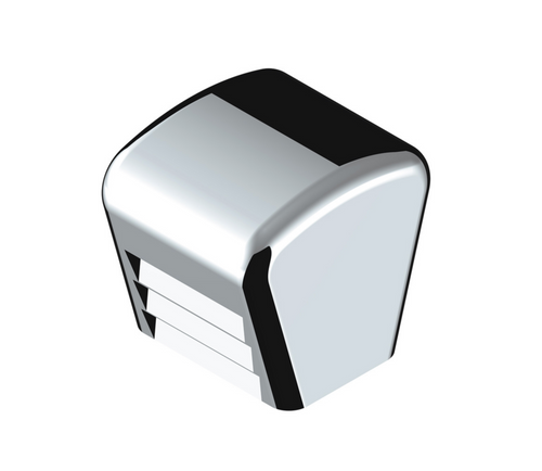 Chrome Plastic A/C & Heater Slider Control Knob For Kenworth/Freightliner - Plain (Card Of 3)