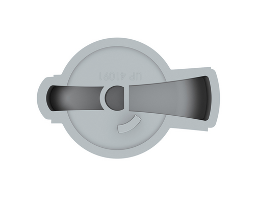 Chrome Plastic A/C Control Knob For 2005-2010 Freightliner Century, Coronado & Columbia 