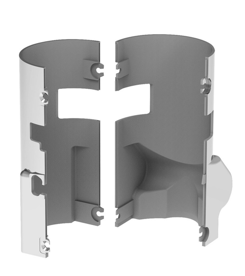 	 Chrome Middle Steering Column Cover For Kenworth W900/T800 (1986-2002) & Peterbilt 379/378 