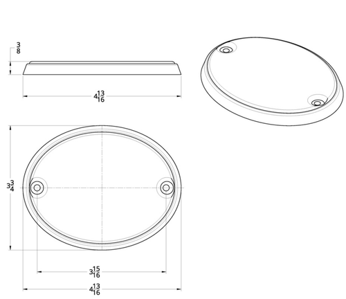 Chrome CB Radio Speaker Cover For Kenworth W900L/T600 (1993-2005) And T800 (1986-2005)