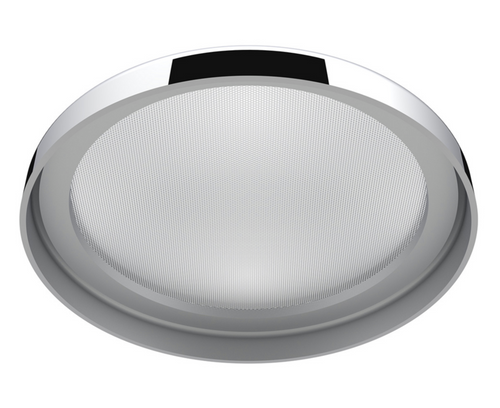 Chrome 7- " Round Speaker Cover For Peterbilt 389 (2008+), 388 (2008-2014), 379/378/335/330 (1995-2000), Snap-