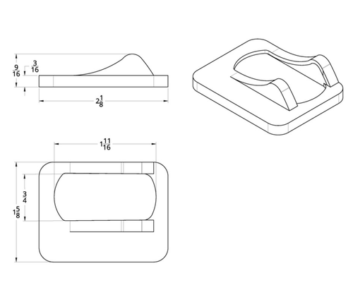 Chrome Plastic Rocker Switch Cover For Peterbilt - Air Suspension