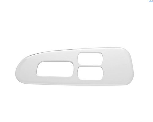 Chrome Plastic Window Switch Trim For 2008+ Peterbilt 389/388- Driver (3 Openings)