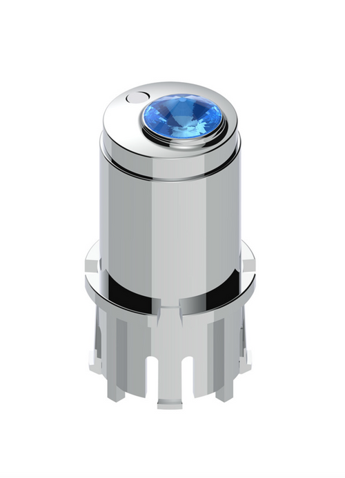 Center A/C Control Knob For 2006+ Kenworth - Blue Crystal