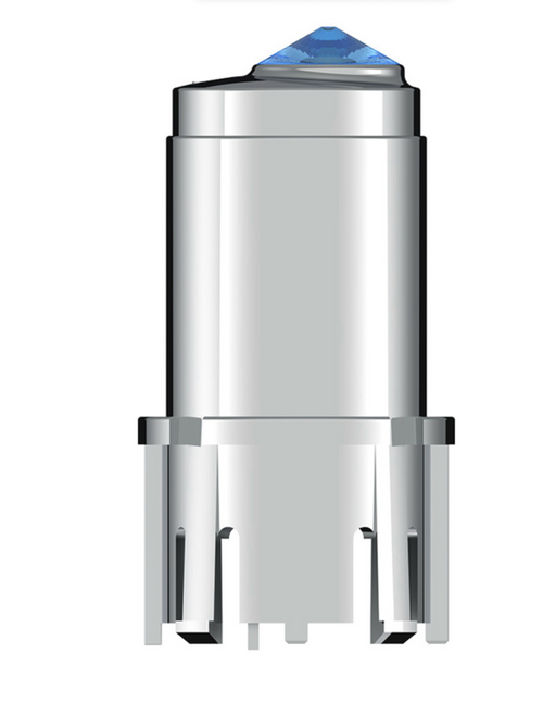 Center A/C Control Knob For 2006+ Kenworth - Blue Crystal