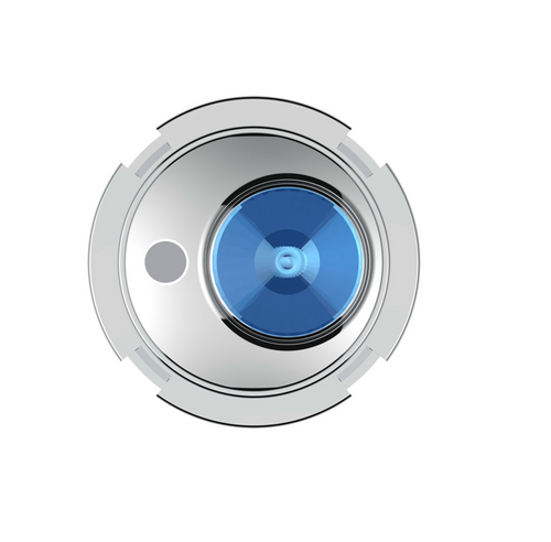 Center A/C Control Knob For 2006+ Kenworth - Blue Crystal