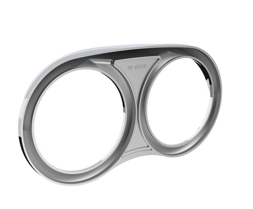 Dual Gauge Cluster Bezel With Visor For 2006+ Peterbilt 