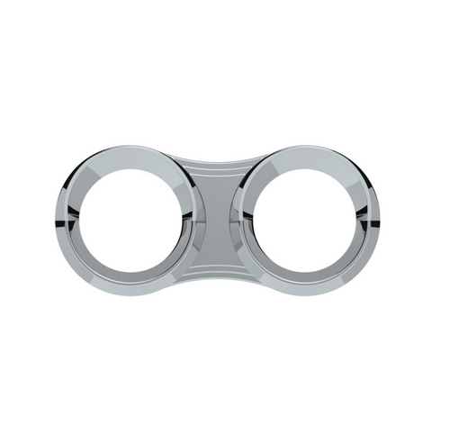 2 Gauge Cluster Bezel With Visor For 2006+ Peterbilt - Horizontal 