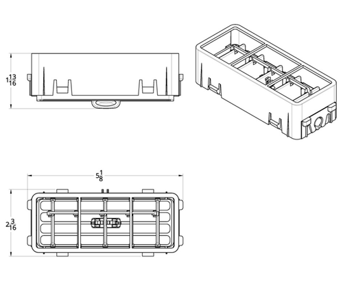 Chrome Plastic A/C Vent for 2006+ Kenworth