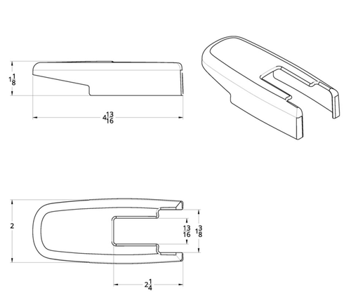 Chrome Hood Latch Cover Set For Kenworth T660 (2008-2016) And Peterbilt 386 (2006-2016)