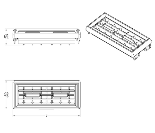 Kenwortth A/C Vent - Sleeper