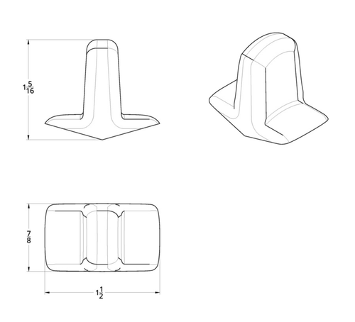 Chrome plastic Toggle Switch Cover For Kenworth T700 (2011-2014) And T2000 (1996-2010)v