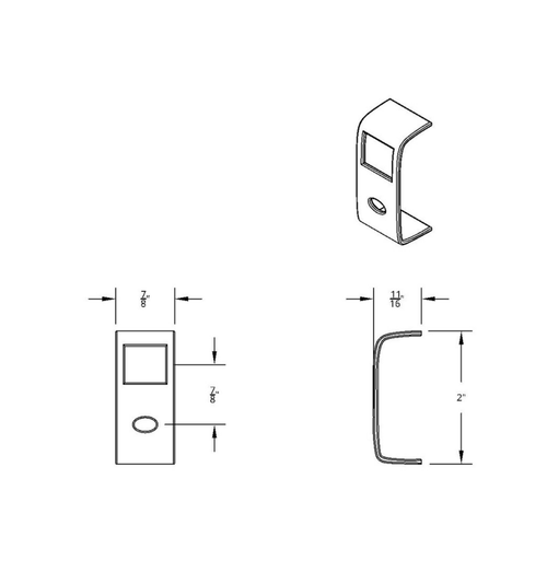 Chrome Rocker Switch Cover For Peterbilt 579 (2013-2019) & 567 (2014-2018)- 2 Openings (Card of 3)