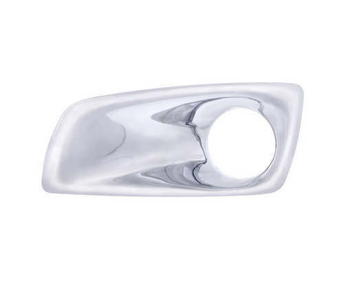 Chrome Plastic Fog Light Cover With Light Opening For 2007-2017 Kenworth T660 - Driver