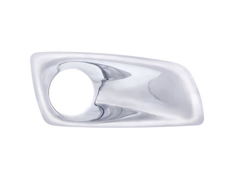 Chrome Plastic Fog Light Cover With Light Opening For 2007-2017 Kenworth T660 - Passenger
