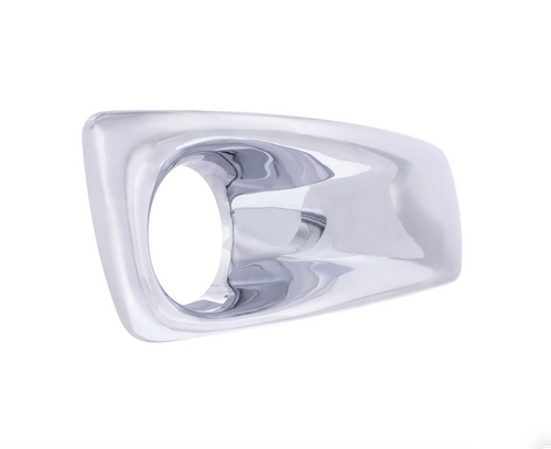 Chrome Plastic Fog Light Cover With Light Opening For 2007-2017 Kenworth T660 - Passenger