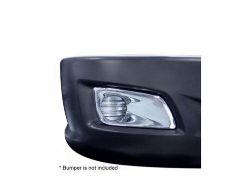 Chrome Plastic Fog Light Cover Without Light Opening For 2008-2017 Kenworth T660 - Passenger