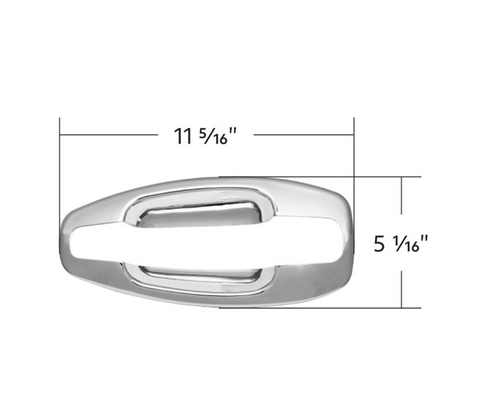Chrome Exterior Door Handle Cover For Kenworth T680/T880 (2013-2024) & W990 (2019-2024) - Driver
