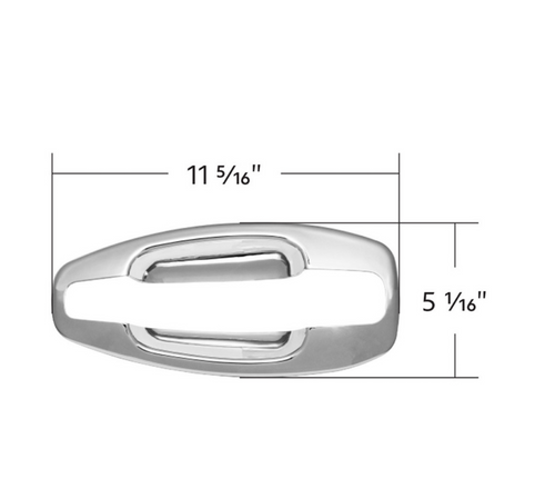 Chrome Exterior Door Handle Cover For Kenworth T680/T880 (2013-2024) & W990 (2019-2024) - Passenger