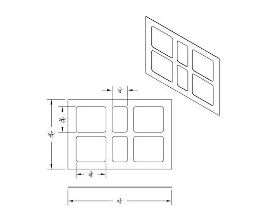 Stainless Switch Panel Trim fits Volvo