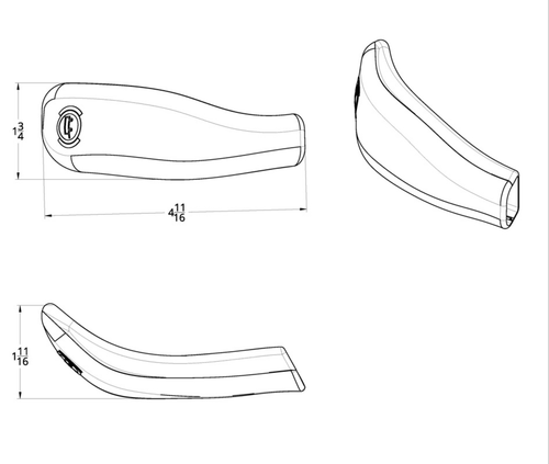 Chrome Plastic Trailer Brake Lever Cover For 2003-2024 Volvo VNL