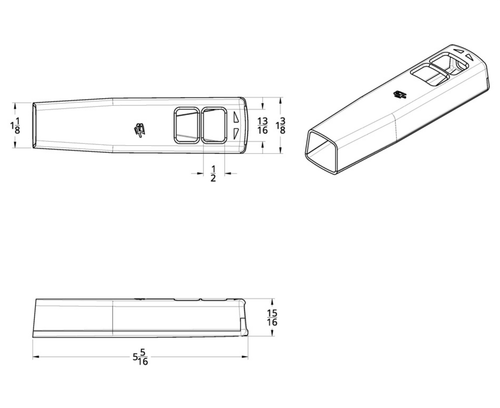 Chrome Plastic Wiper Lever Cover For 2018 & Older Volvo VNL