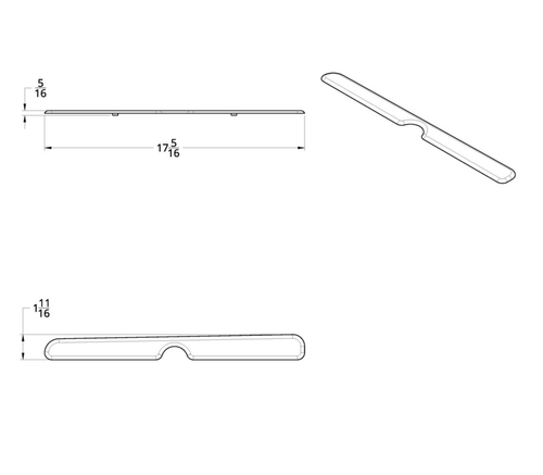 Upper Storage Door Trim For 2006+ Peterbilt (Pair)