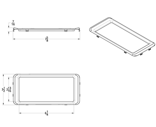 Peterbilt 387 A/C Control Bezel