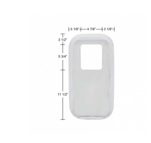 Chrome Shift Plate Cover For Peterbilt Trucks - Fits OEM S22-6041M01-268