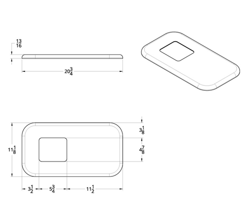Chrome Shift Plate Cover For Peterbilt Trucks - Fits OEM S22-6041M01-268