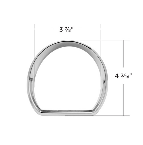Chrome Plastic Speed/Tachometer Gauge Bezel For Peterbilt 579 (2013-2021) & 587 (2010-2016)