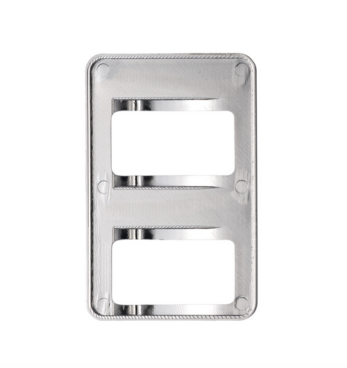 Chrome Rocker Switch Cover For Peterbilt 579 (2012-2019) & 567 (2014-2019)- 2 Switches