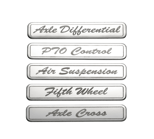 Chrome Rocker Switch Cover For Peterbilt 579 (2012-2019) & 567 (2014-2019)- 2 Switches