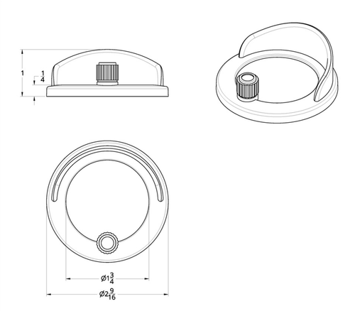 Clock Bezel With Visor For Freightliner Century/Coronado/Columbia - Blue Crysta
