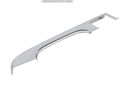 Chrome Plastic Door Armrest Covers For Freightliner Columbia (2001-2012) - Passenger