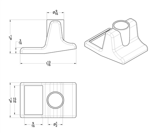 Toggle Switch Cover For Volvo - Clear Crystal