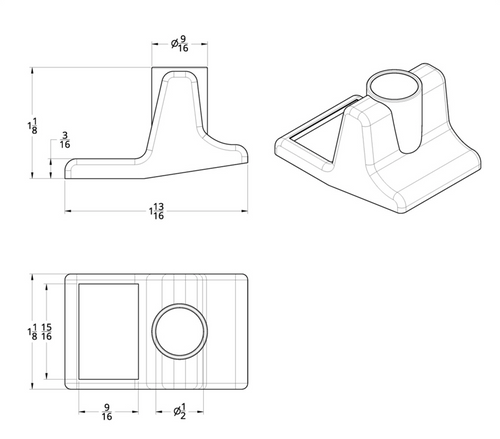 Toggle Switch Cover For Volvo - Red Crystal