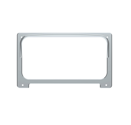Chrome Plastic Center Gauge Cluster Bezel With Visor For 2001-2016 Freightliner Columbia