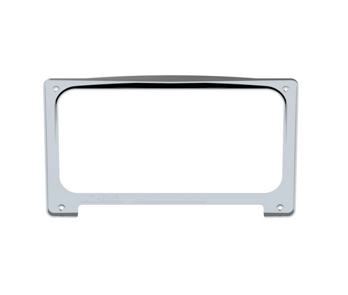Chrome Plastic Center Gauge Cluster Bezel With Visor For 2001-2016 Freightliner Columbia