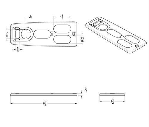 Chrome Window Switch Cover For 2008-2017 Freightliner Cascadia - Driver-5 Openings