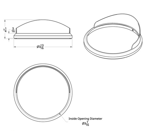 Speed/Tachometer Gauge Bezel With Visor For 2007 And Newer International