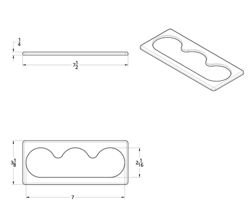 Chrome A/C Control Cover For International ProStar (2008-2019), 9900/9400/9200 (2000-2010)